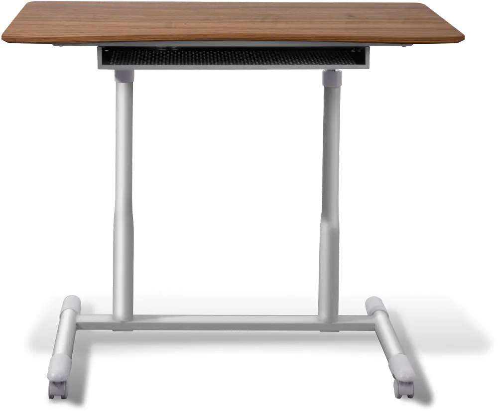 Adjustable Height Desk - Walnut-1