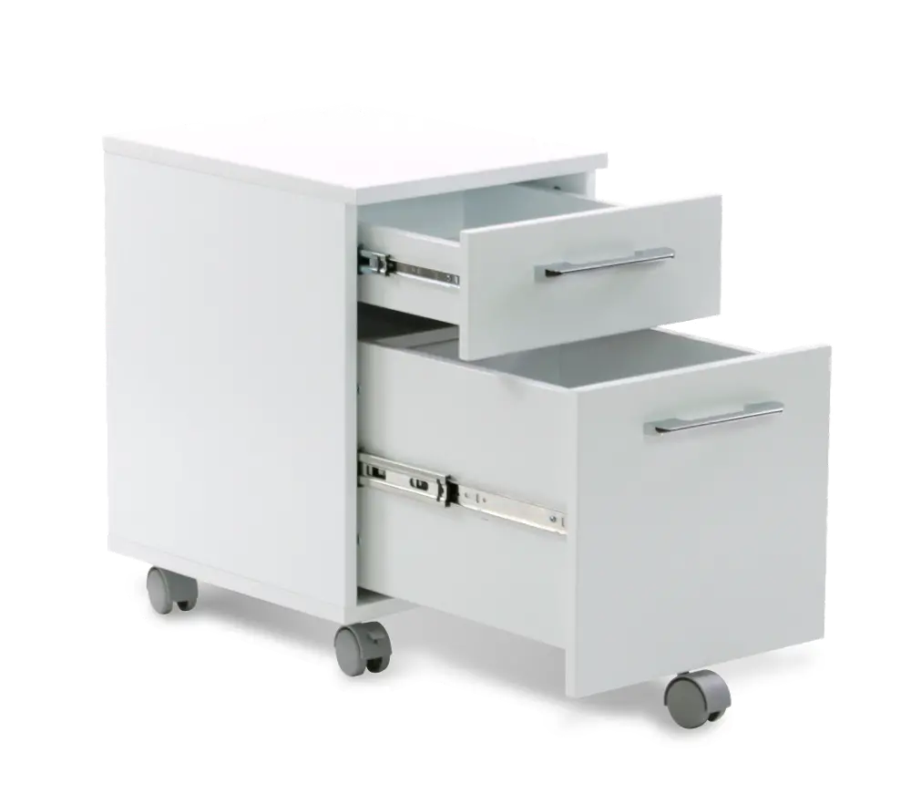 Mobile File Cabinet - White-1