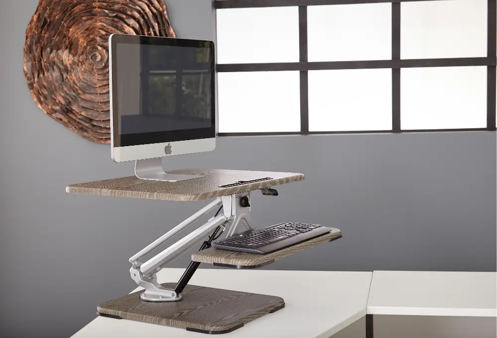 Gray Adjustable Desk - Riser-1