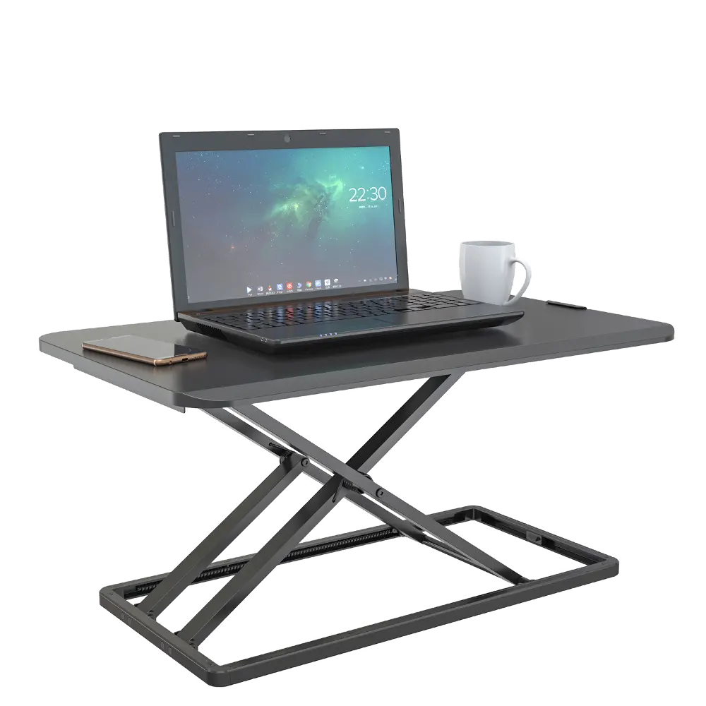 Black Slim Desk Riser-1