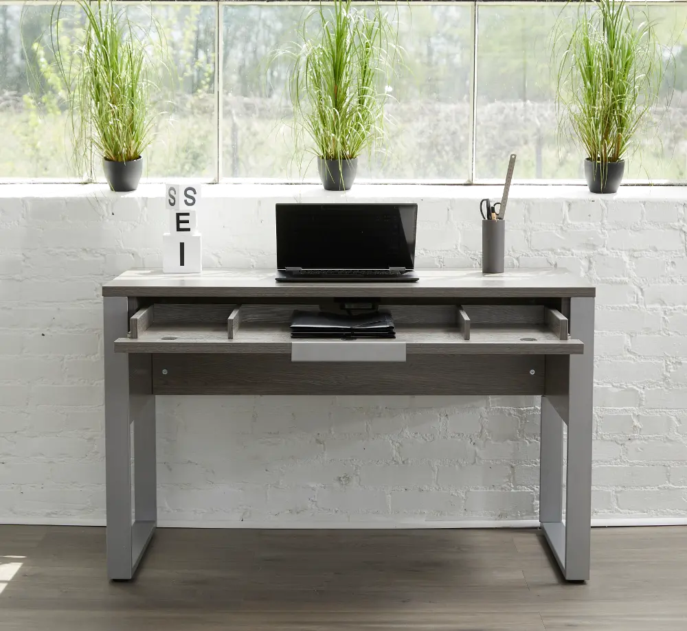 Gray Home Office Desk - Kalmar-1