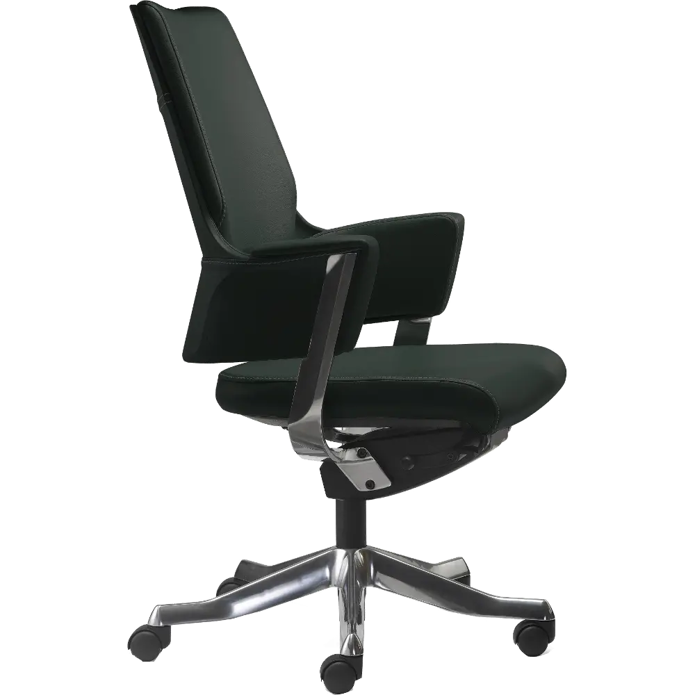 Black Leather Office Chair - 5016-1