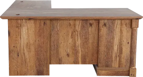 Palladia Vintage Oak L Shaped Corner Desk | RC Willey