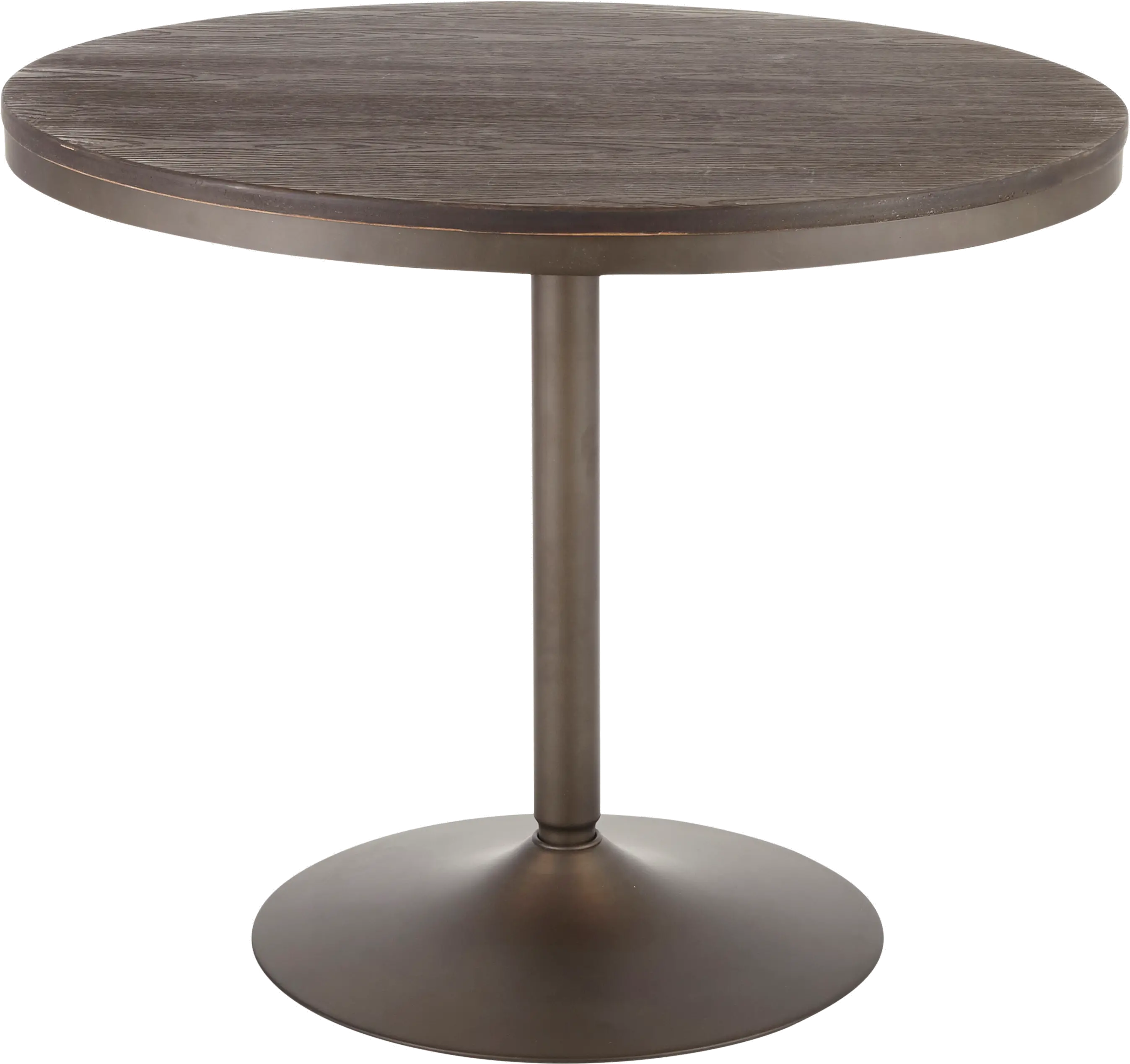 Industrial Antique Metal and Wood Round Dining Room Table - Dakota
