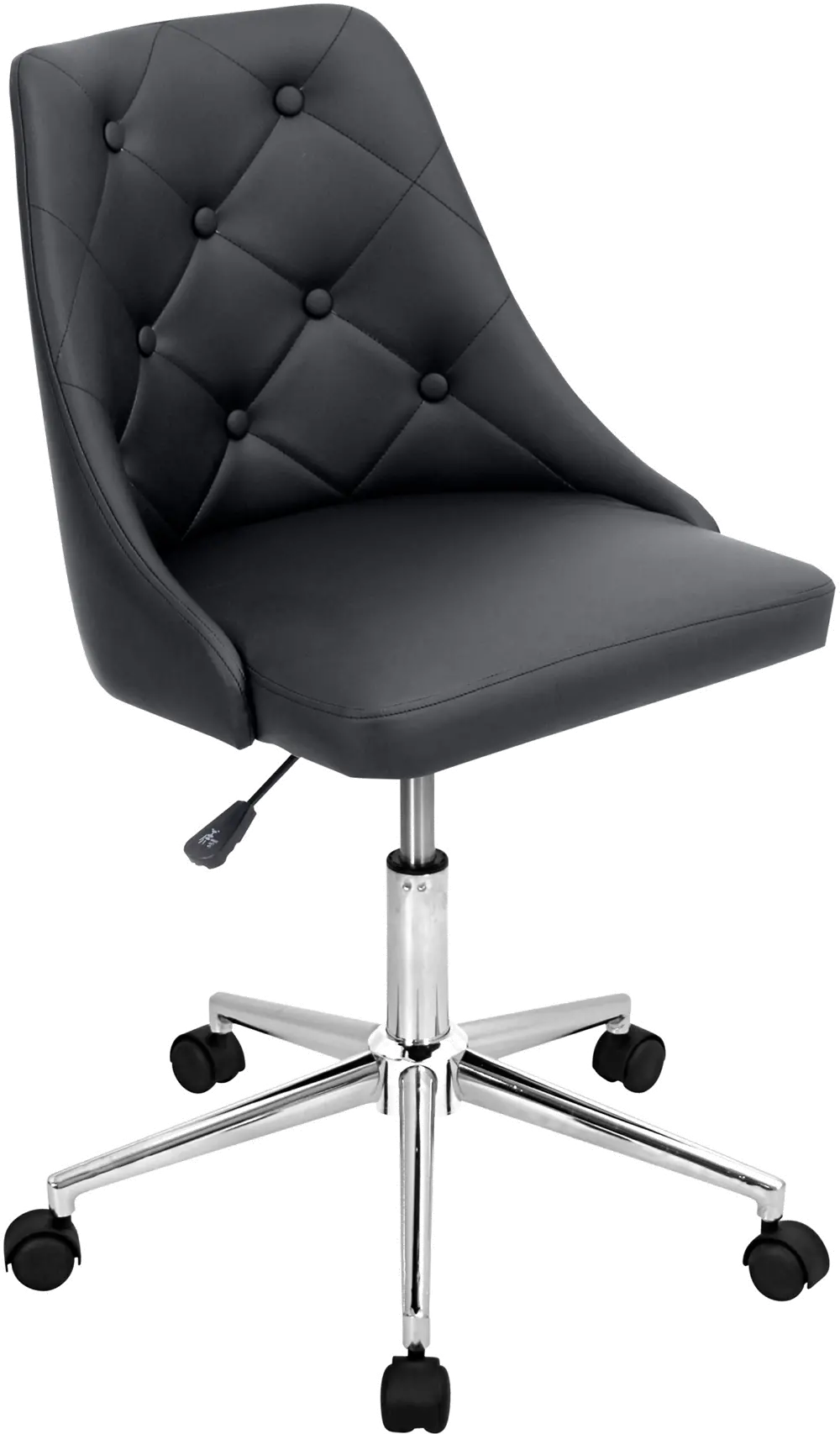 OFC-MARCHE-BK Marche Black Faux Leather Office Chair-1