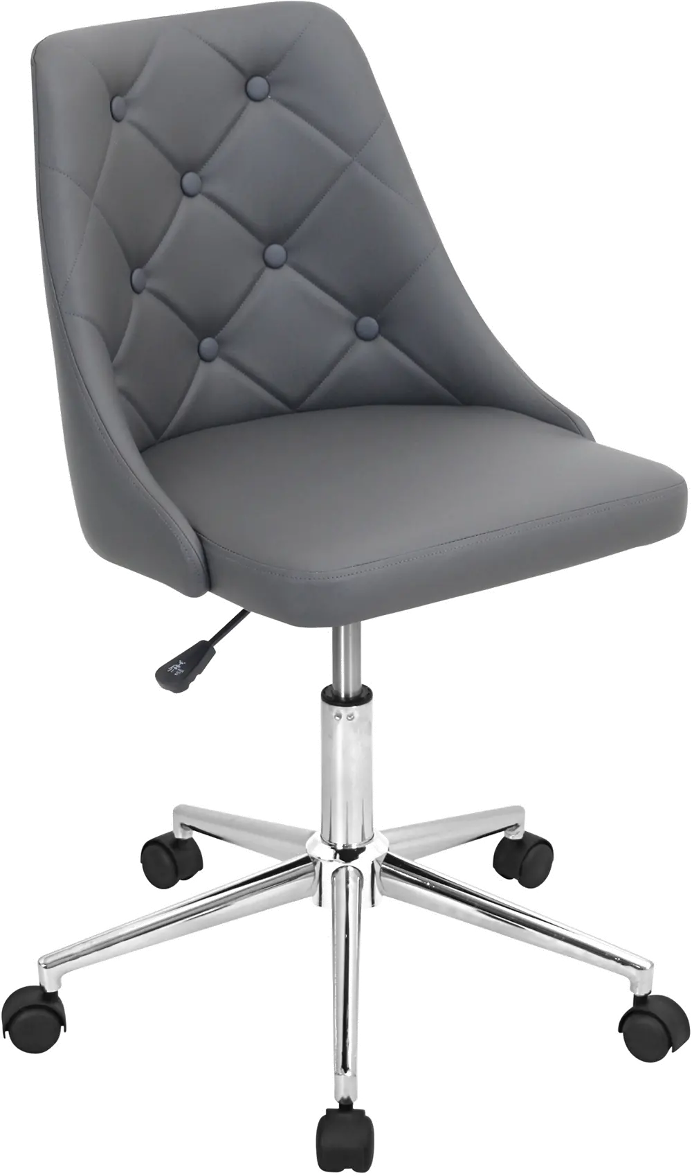 OFC-MARCHE-GY Marche Gray Faux Leather Office Chair-1