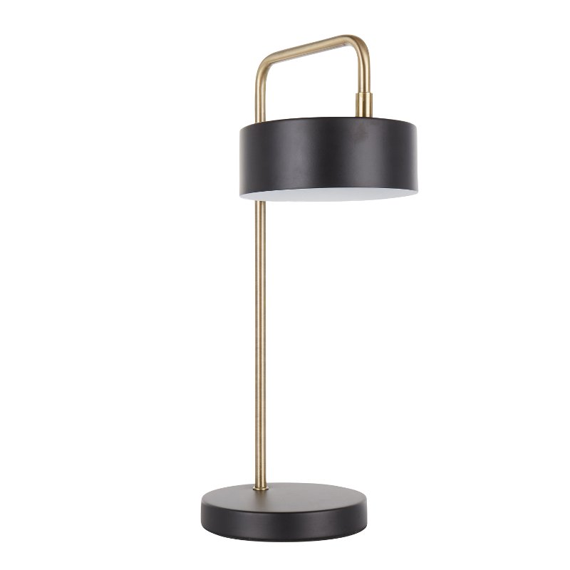 Gold Metal Table Lamp Puck Rc Willey, Black Modern Table Lamp