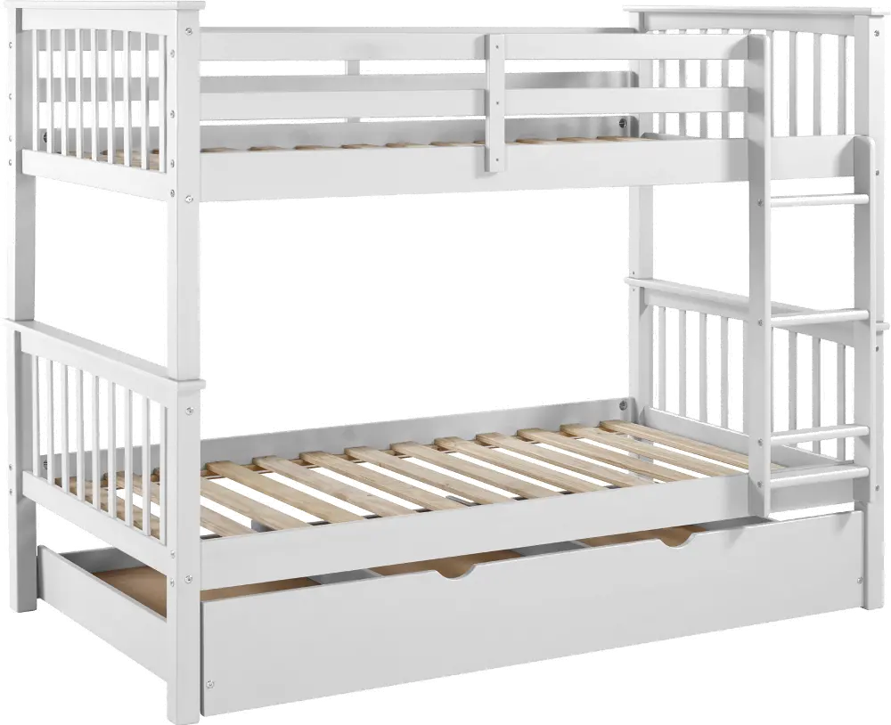 BWTOTMSWH-TR Off White Solid Wood Twin-Over-Twin Bunk Bed with Trundle - Walker Edison-1
