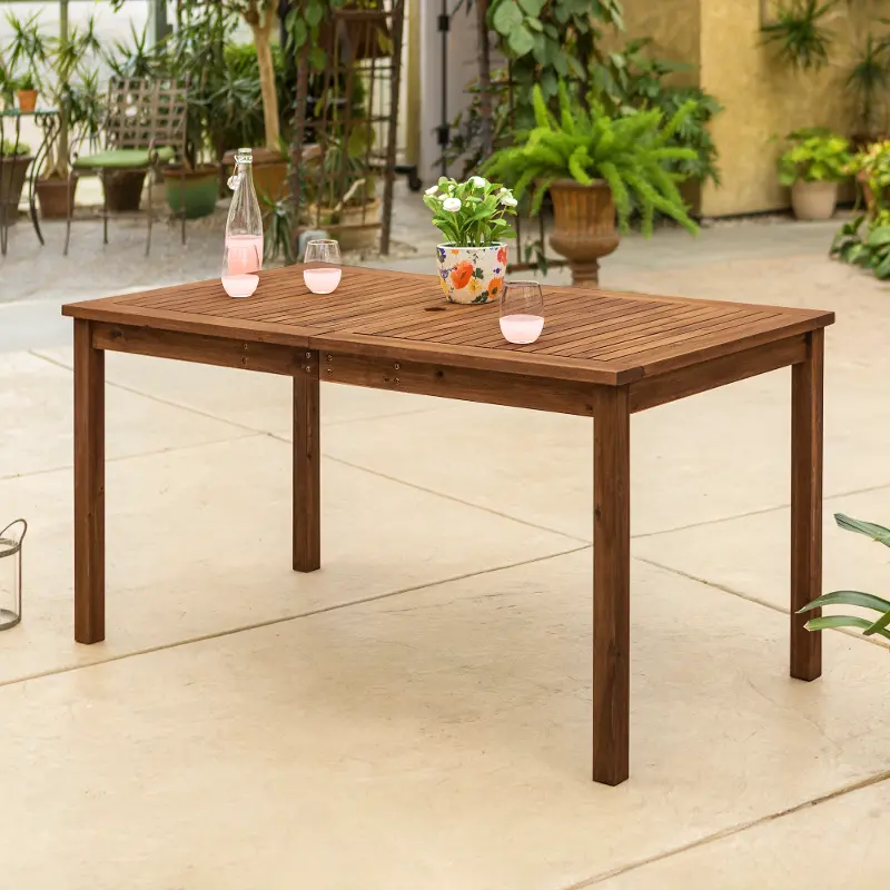 Modern 60 Inch Patio Dining Table, 60 Inch Coffee Table Modern