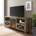 W70FPABRO 70  Brown Fireplace Stand