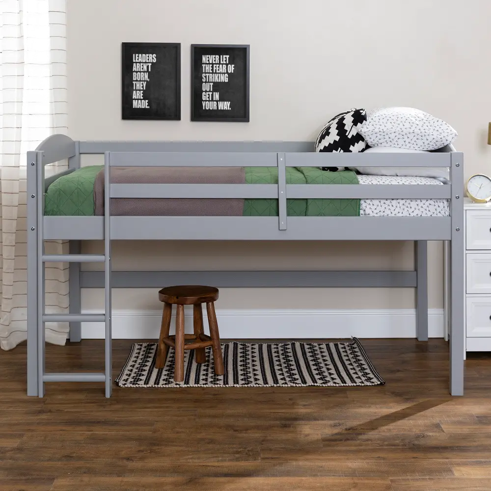 BWSTOLLGY Albert Contemporary Low Loft Twin Bed - Walker Edison-1