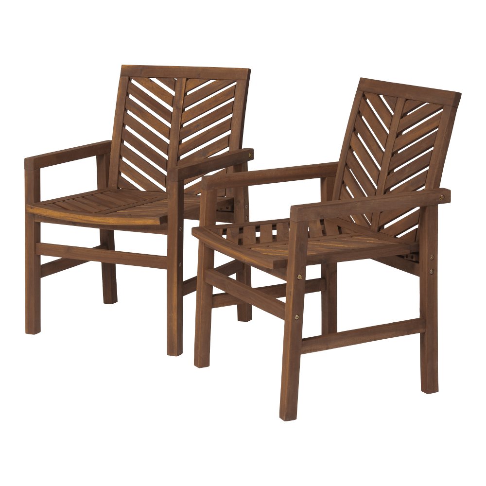 Vincent Brown Patio Chairs Set of 2