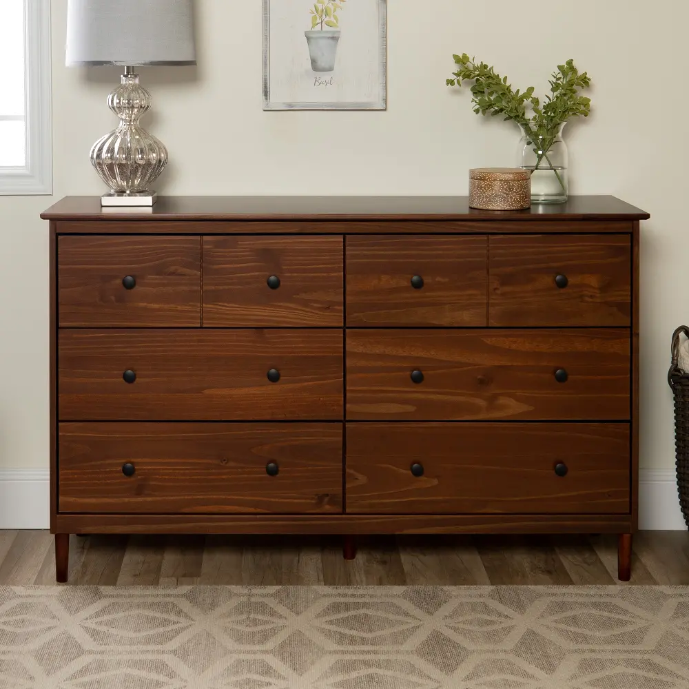 Spencer Classic Walnut Brown Dresser - Walker Edison | RC Willey