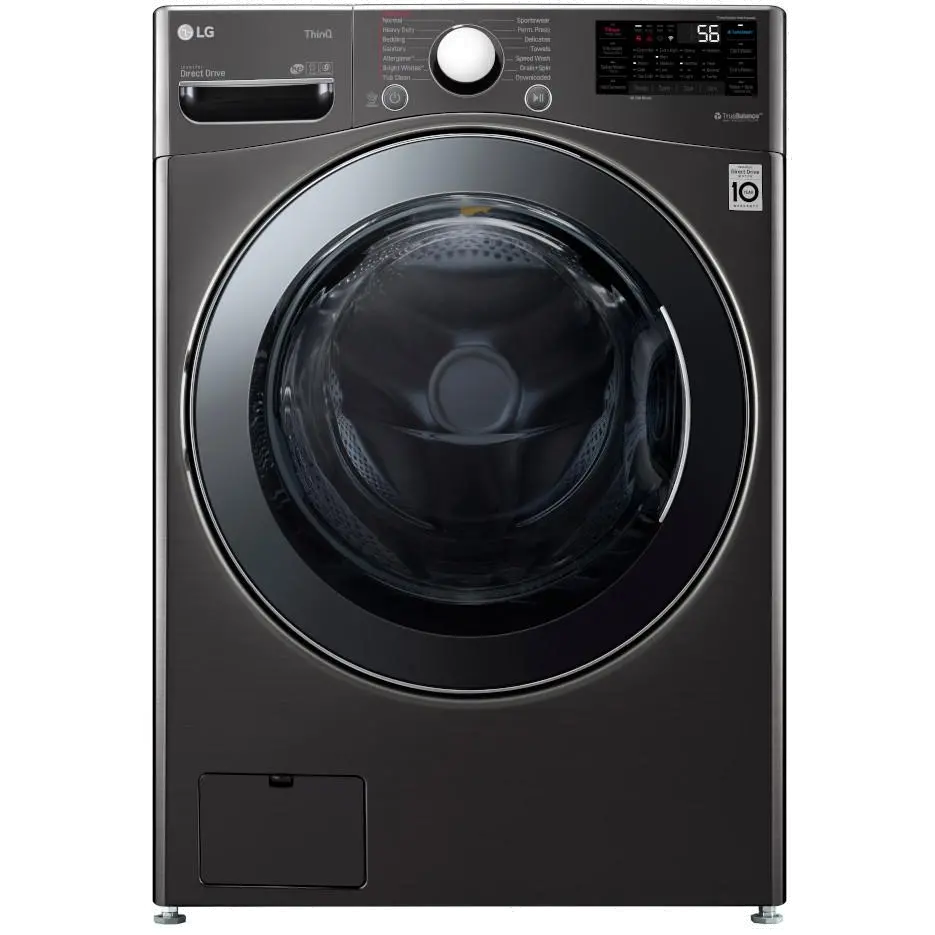 WM3998HBA LG Smart All-In-One Washer/Dryer with TurboWash Technology - 4.5 cu.ft. Black Steel-1