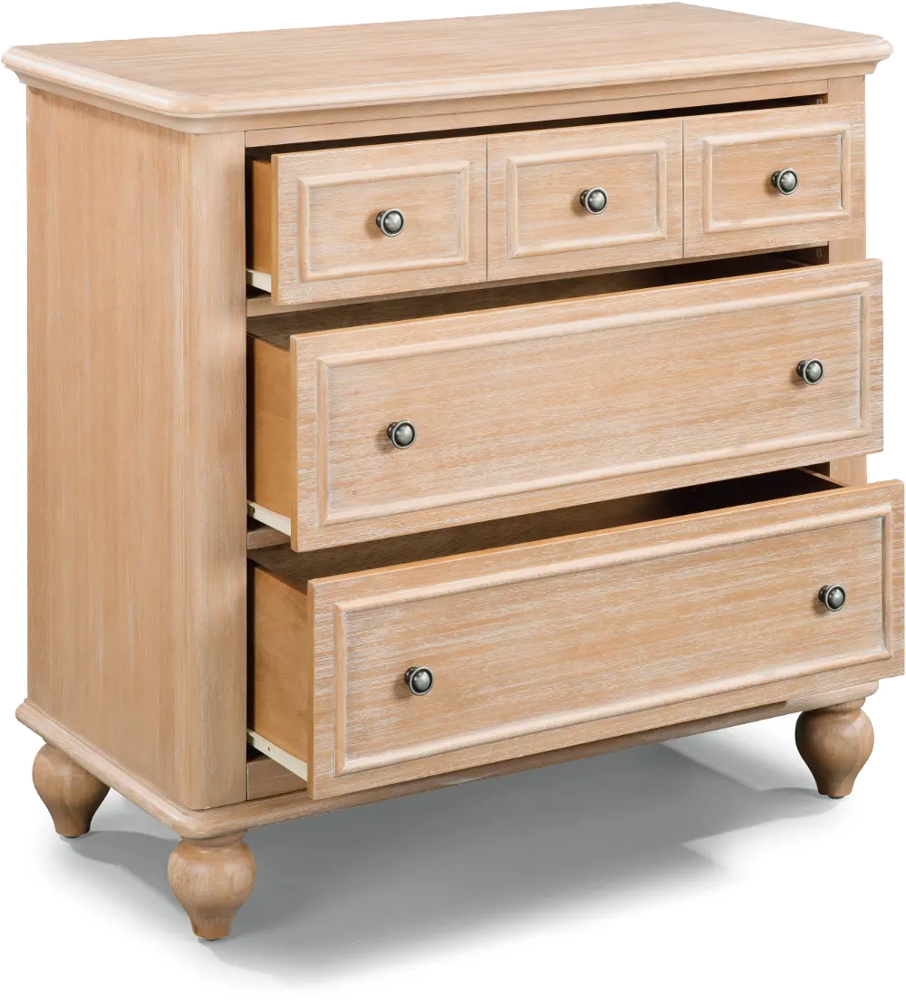 5170-41 Cambridge Country Natural Whitewash 3-Drawer Chest-1