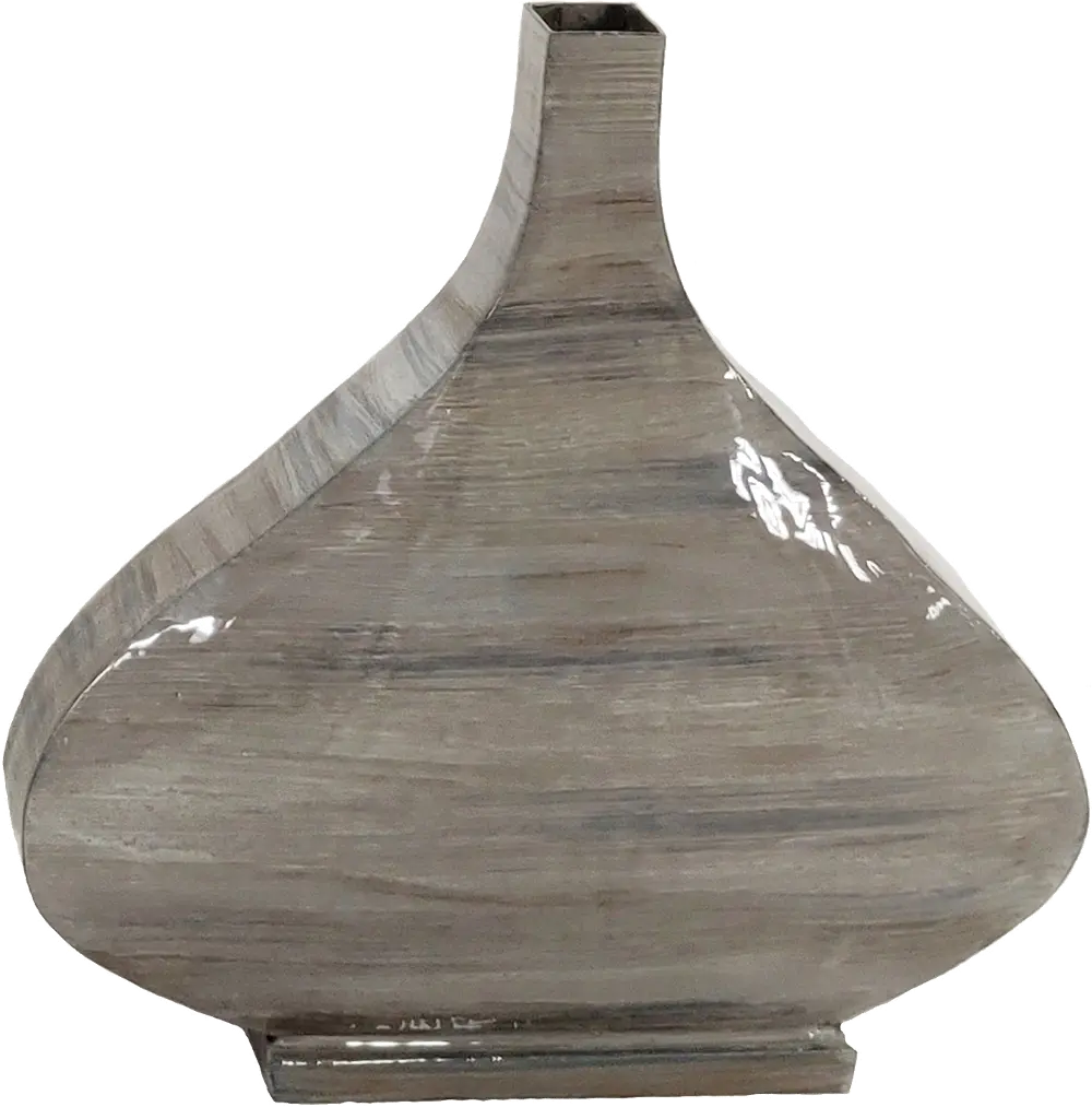 13 Inch Brown Metal Vienna Vase-1