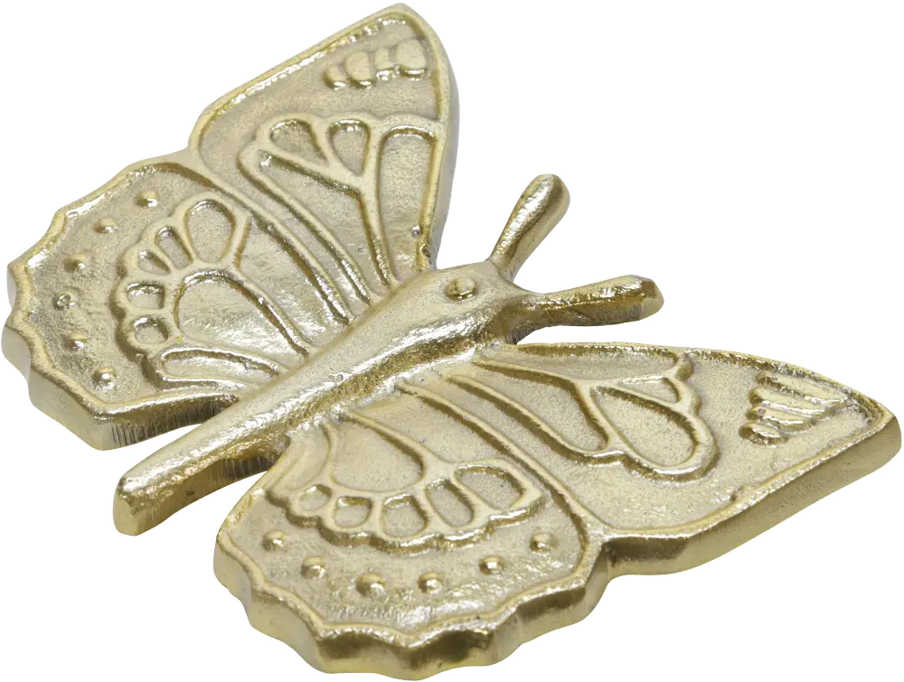 7 Inch Gold Metal Butterfly Tabletop Decor-1