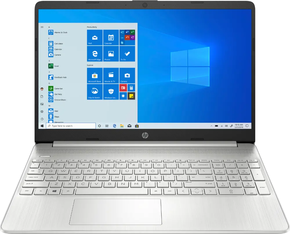 HP 15-EF1079NR HP 15.6  Laptop, AMD Ryzen 3, 8GB, 256SSD-1