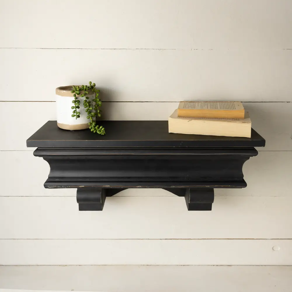 Black Wood Shelf-1