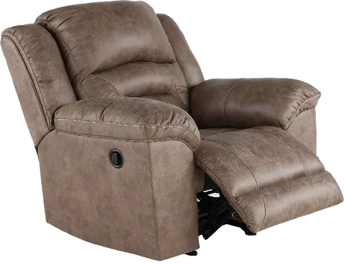 Julius Pillow Back Leather Recliner - Club Furniture