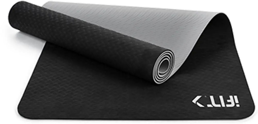 iFit Yoga Mat - Black/Gray-1