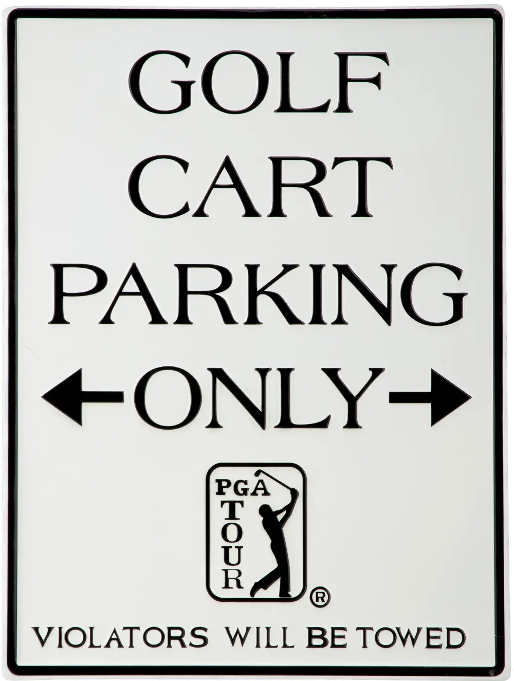 Black and White Golf Cart Parking Wall Decor-1
