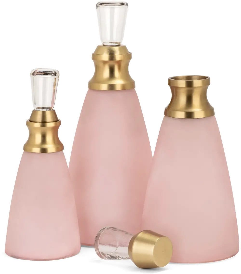 10 Inch Pink Alabaster Bottle-1