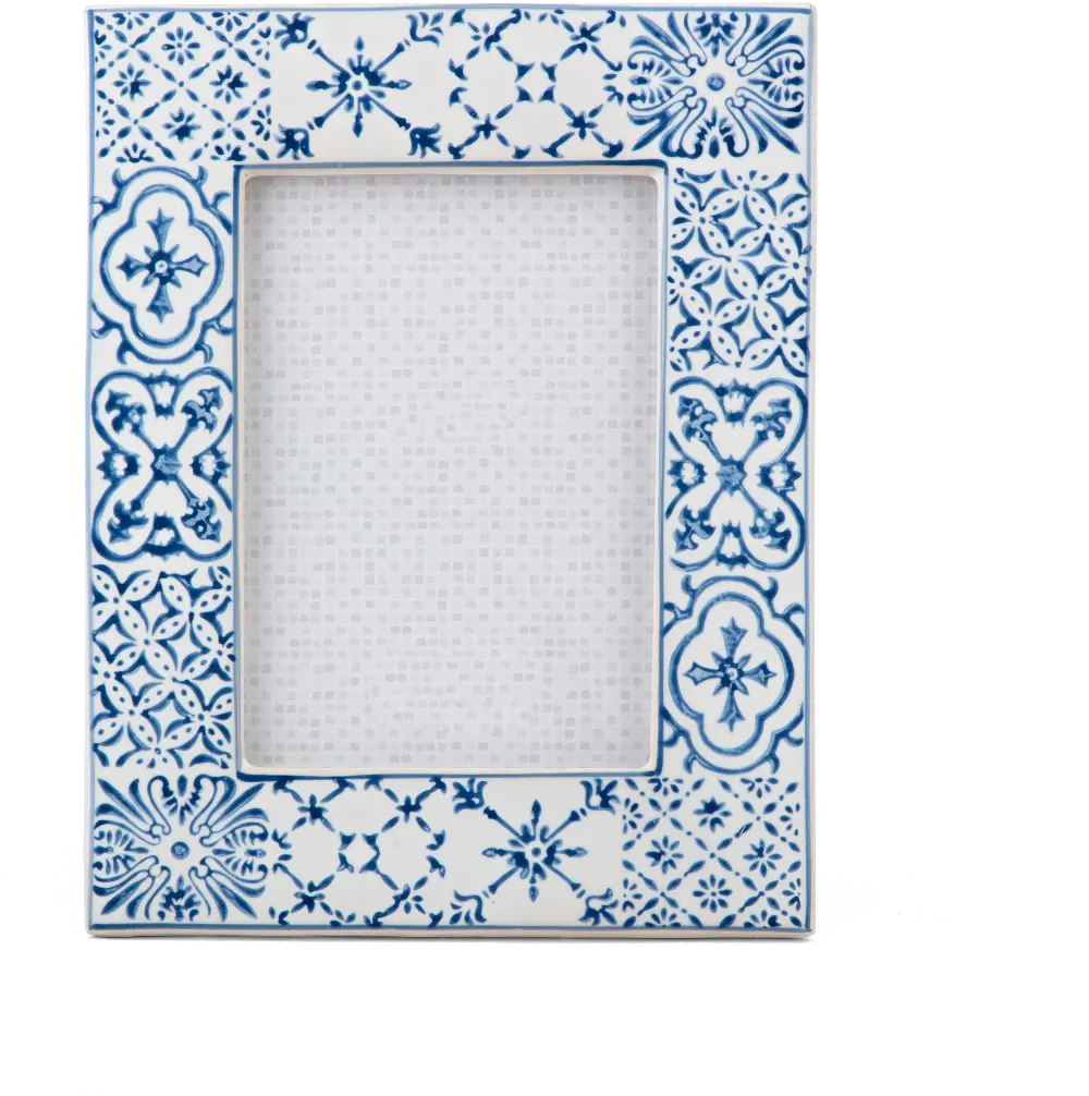 5x7 Blue and White Picture Frame-1