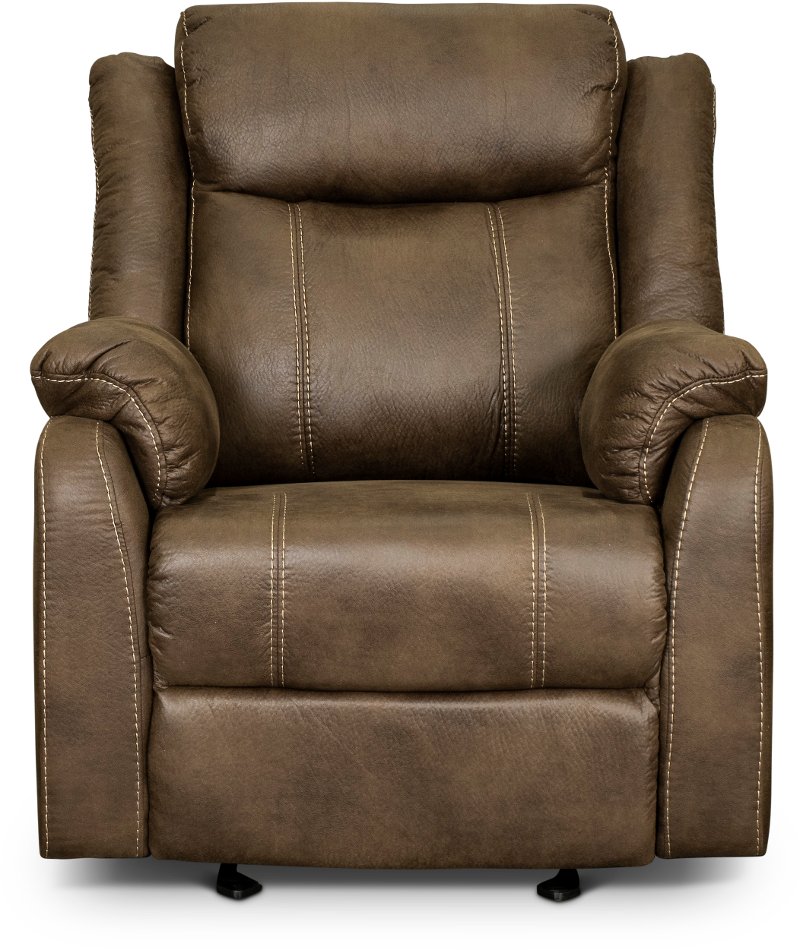 Clearance Domino Taupe Gliding Recliner