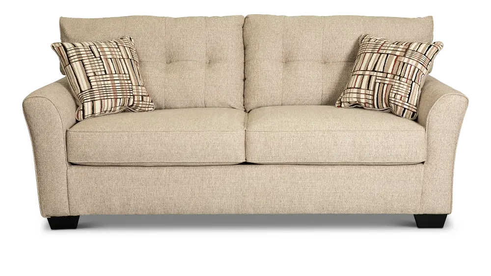 Contemporary Putty Beige Sofa - Armead-1
