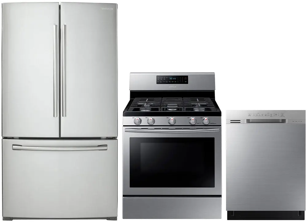 .SUG-S/S-3PC-GAS-PKG Samsung 3 Piece Gas Kitchen Appliance Package - Stainless Steel-1