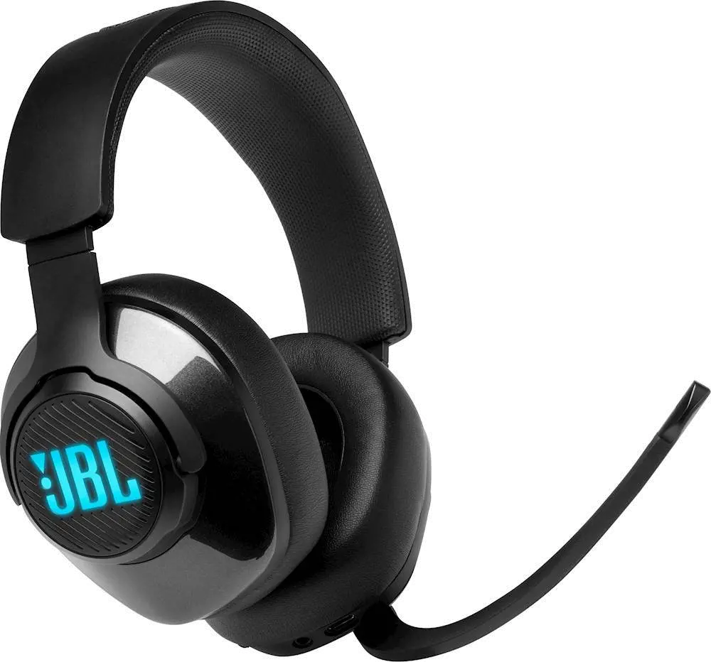 JBLQUANTUM400BLKAM JBL Quantum 400 USB Wired Over-Ear Gaming Headset - Black-1