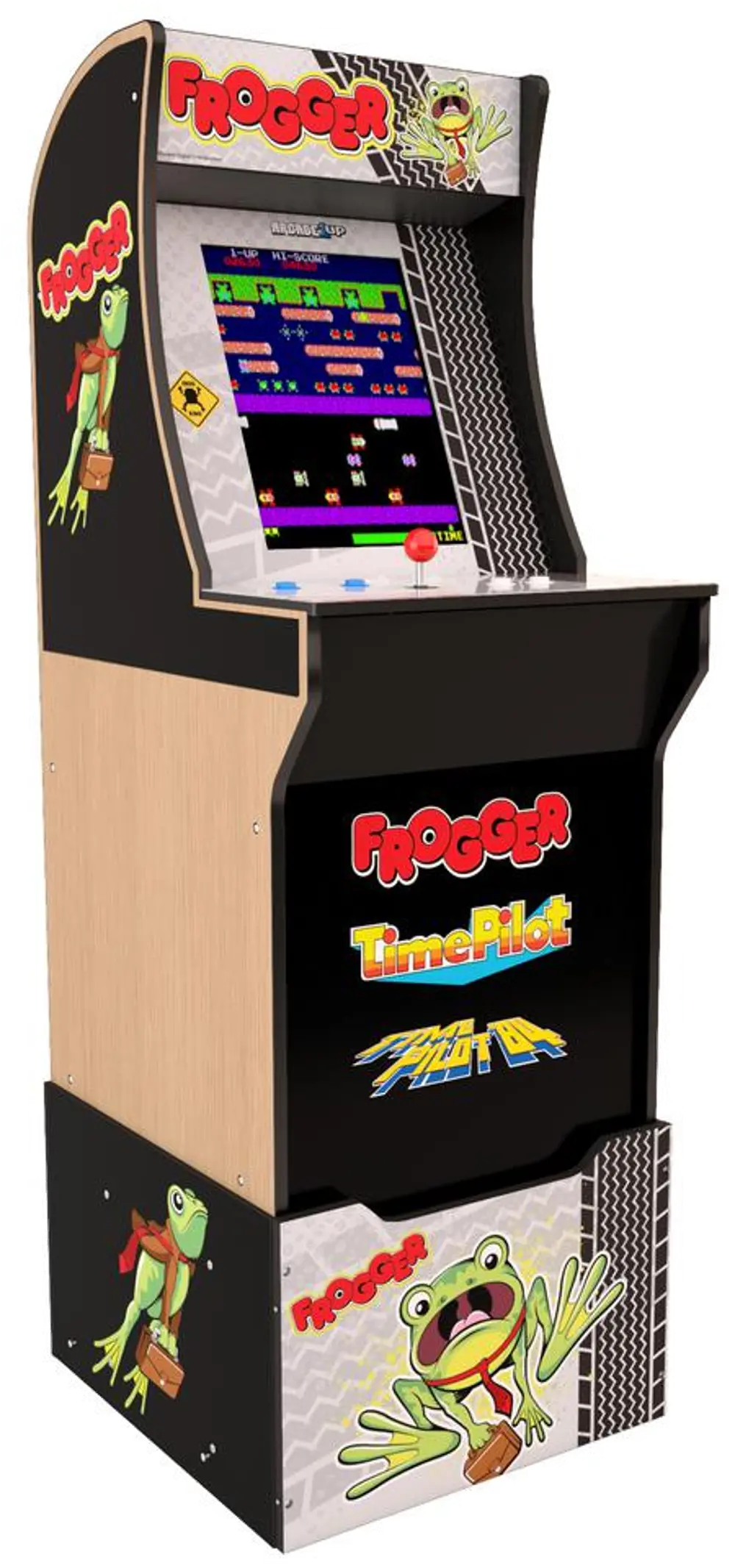 ARCADE1UP/FROGGER ARCADE1UP Frogger Arcade with Stool/Riser/Marquee-1