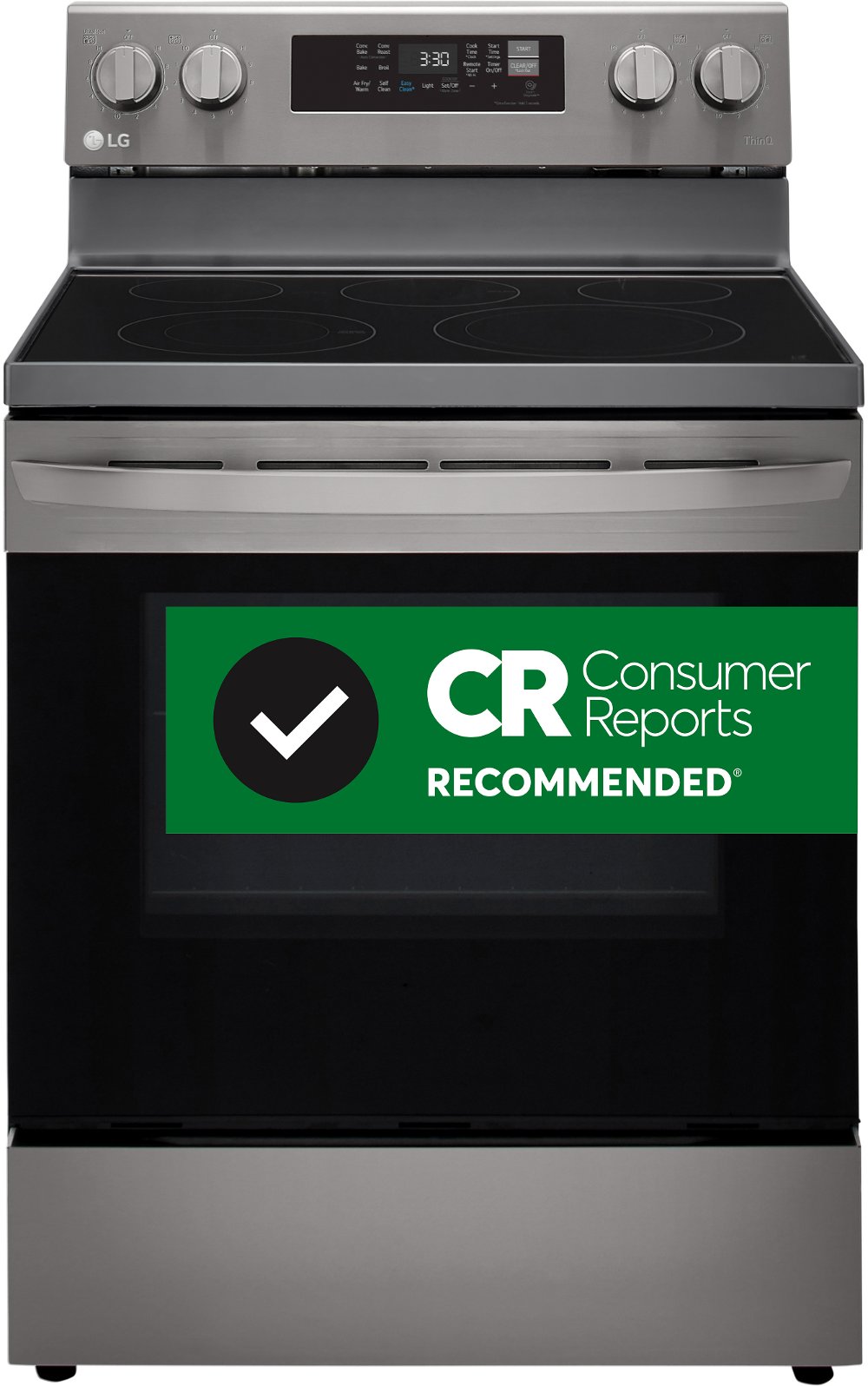 LG 6.3 cu ft Electric Range - Black Stainless Steel