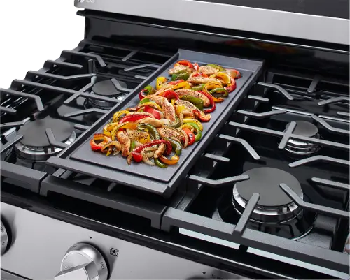 5.8 cu. ft. Gas Oven Range & Gas Stove in Stainless Steel