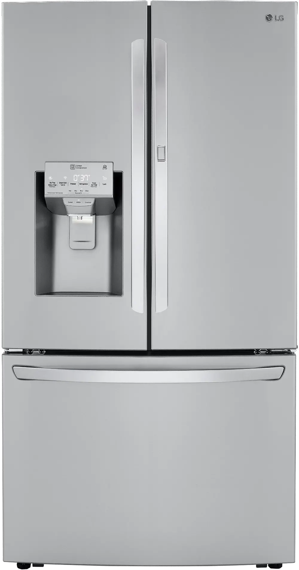 LRFDC2406S LG 23.5 cu ft French Door in Door Refrigerator - Counter Depth Stainless Steel-1