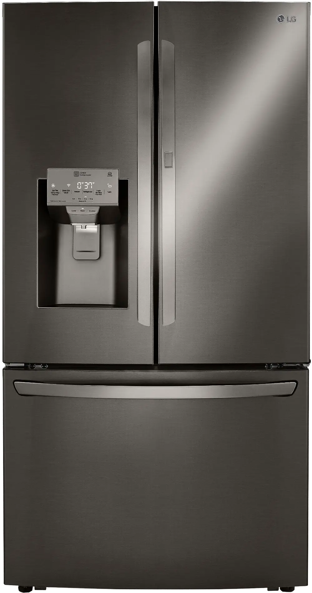 LRFDC2406D LG 23.5 cu ft French Door in Door Refrigerator - Counter Depth Black Stainless Steel-1