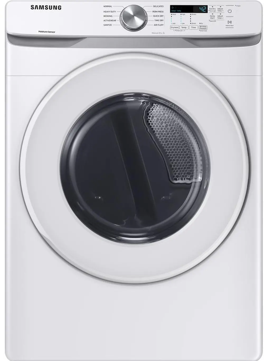 DVE45T6000W Samsung Electric Dryer with Sensor Dry - 7.5 cu. ft. White-1