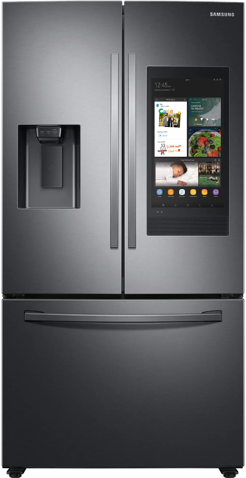 RF27T5501SG Samsung 26.5 cu ft French Door Refrigerator - Black Stainless Steel-1