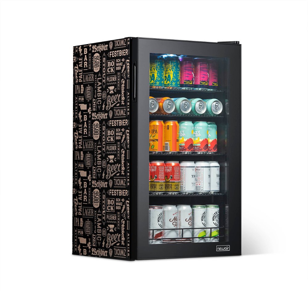 New Air 126 Can Beers of the World Fridge - Black