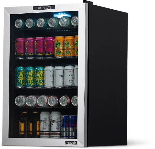 Newair 60 Can Beverage Mini Fridge with Glass Door | AB-600B