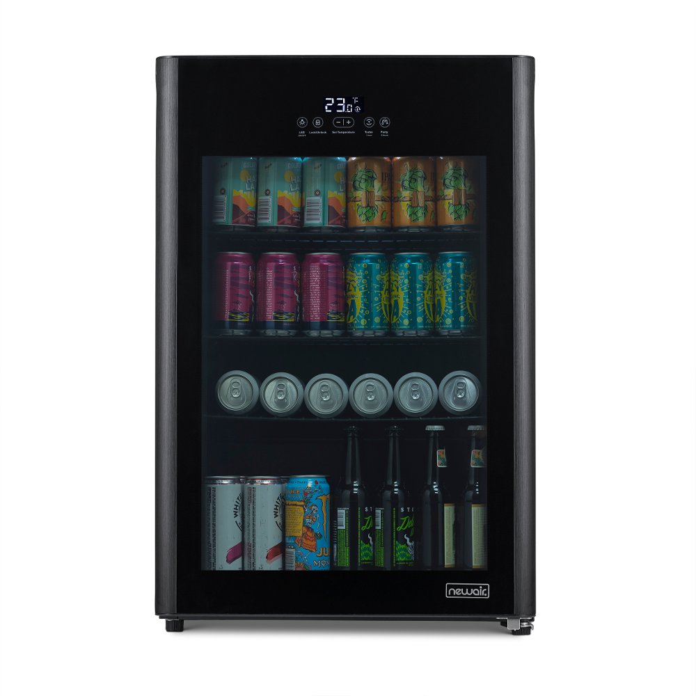 New Air 125 Can Mini Fridge for Beverages - Black