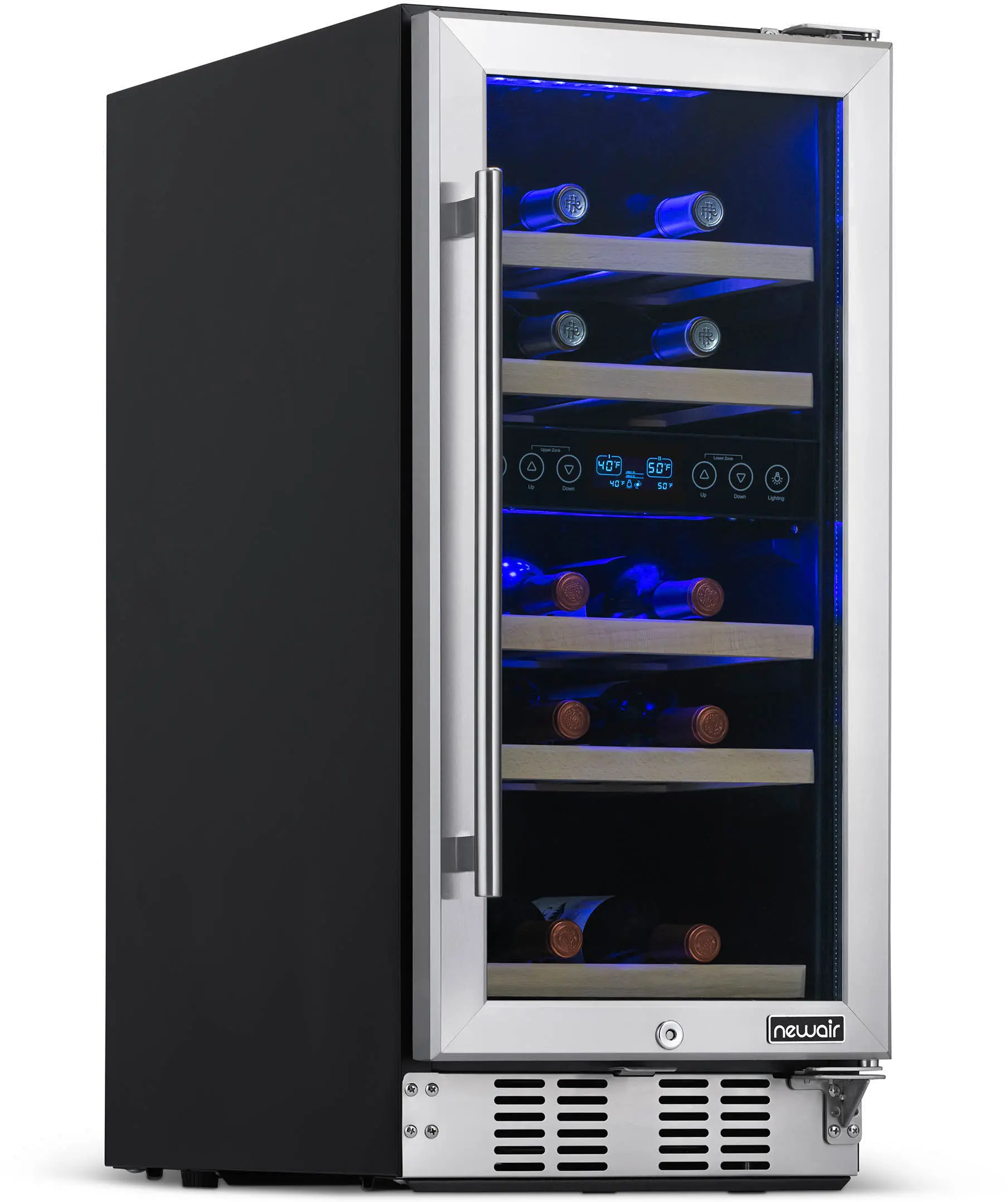 Photos - Wine Cooler NewAir New Air Dual Zone 29 Bottle Wine Fridge - Stainless Steel NWC029SS0 