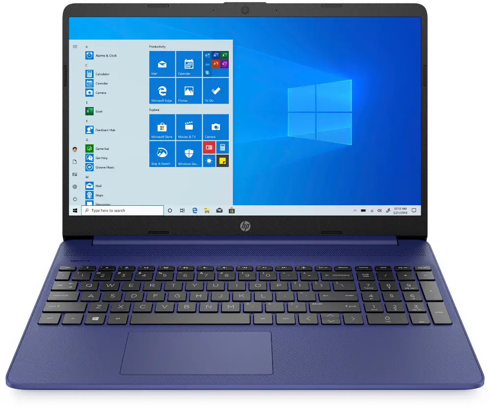 HP 15.6 Indigo Blue Notebook AMD Athlon Gold, 4GB RAM, 256GB SSD, Windows 10-1
