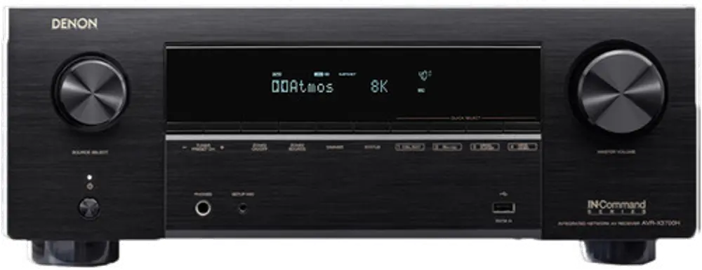 DENON AVR-X3700H Denon 9.2 Channel 8K AV Receiver with 105W Per Channel-1