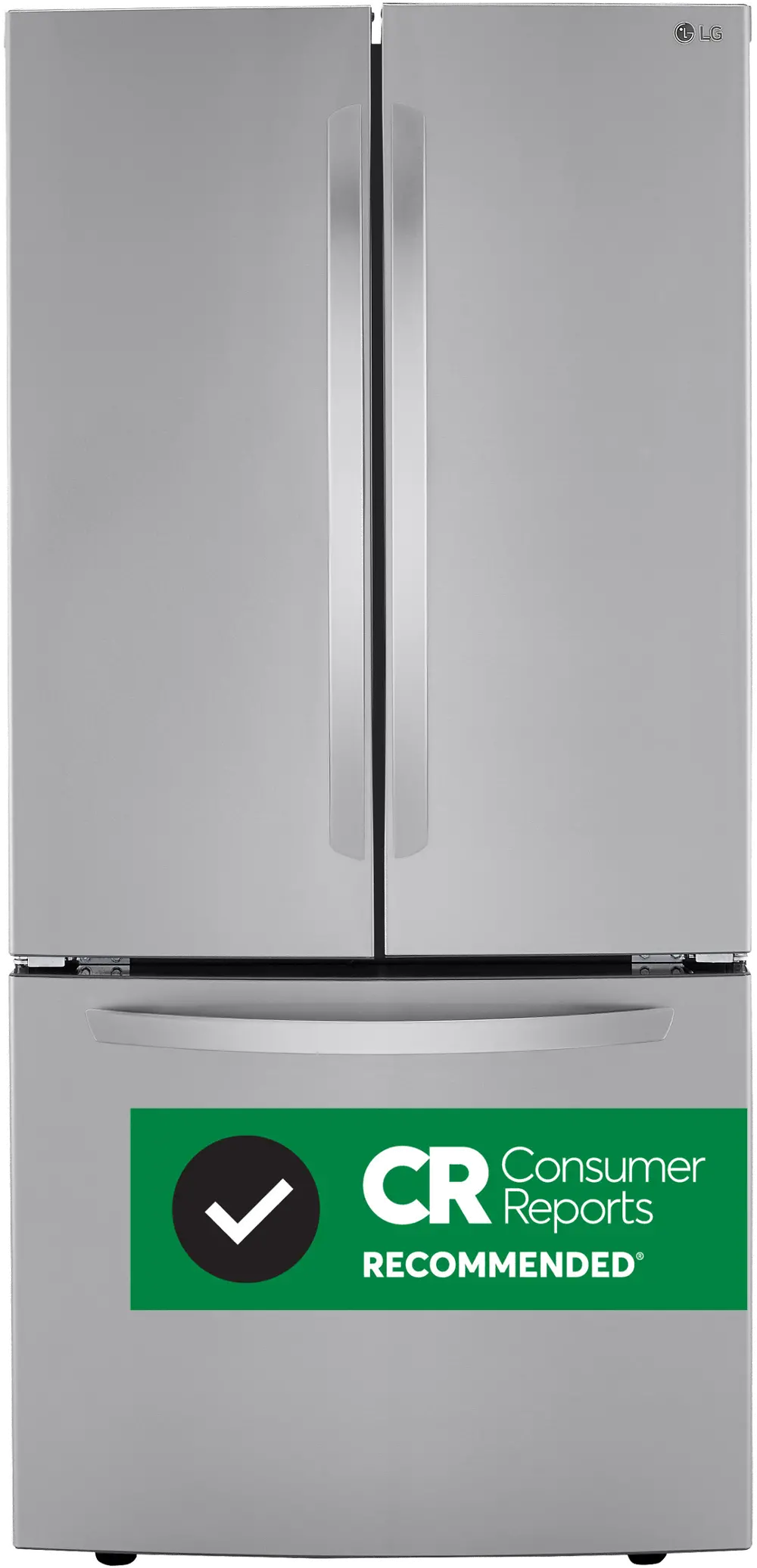 LRFCS2503S LG 25.2 cu ft French Door Refrigerator - 33 W Stainless Steel-1