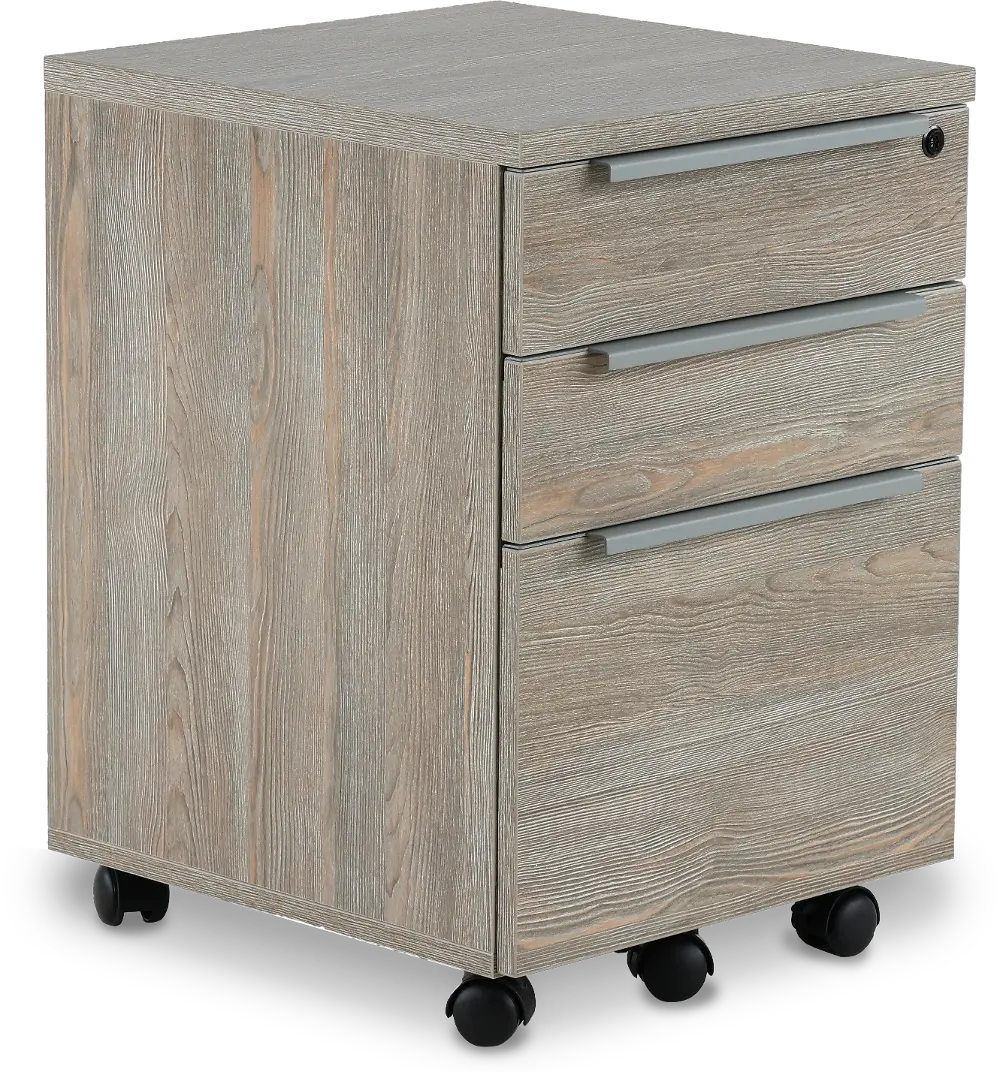 Kalmar Gray 3-Drawer File Cabinet-1