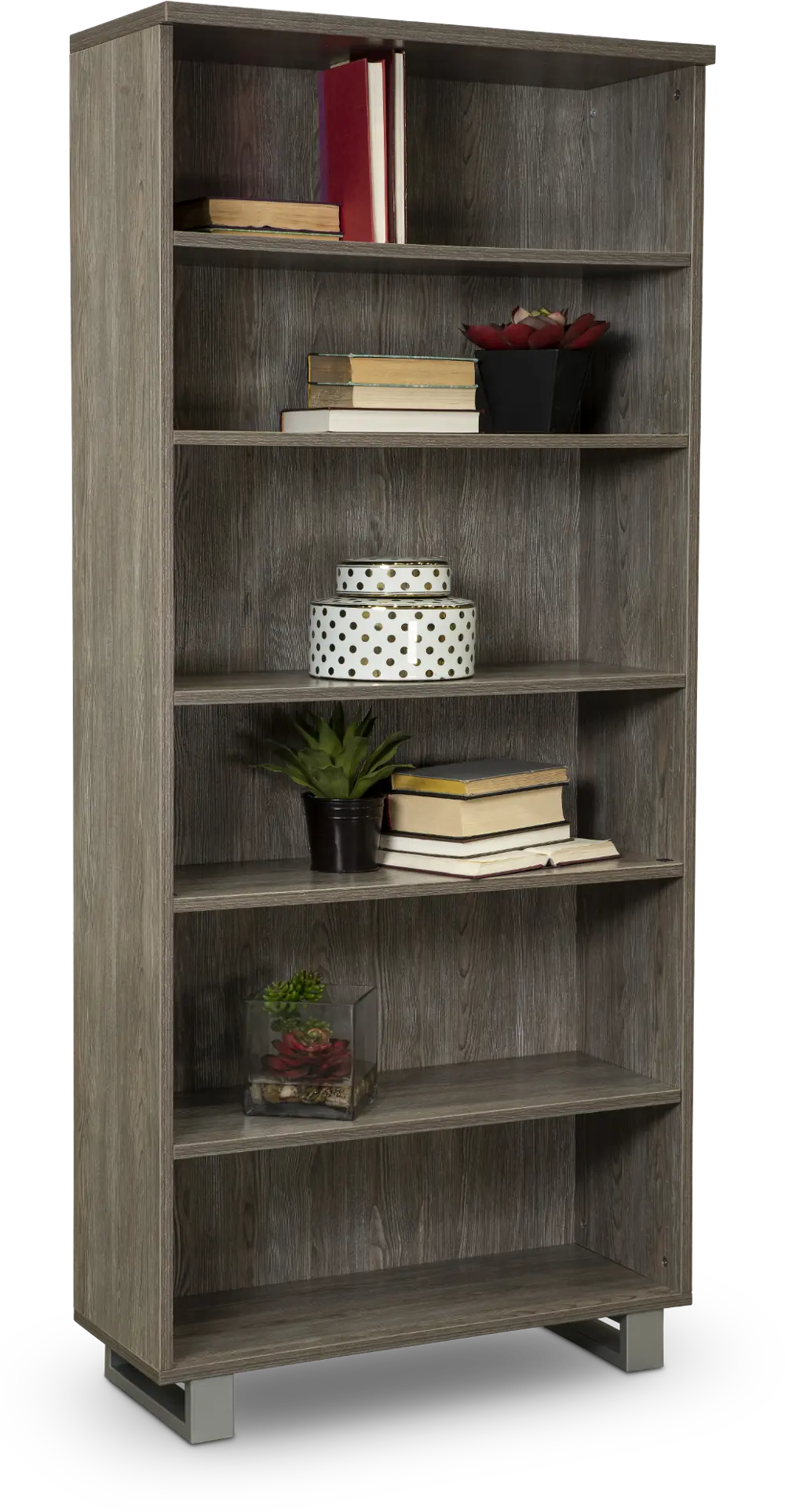 Kalmar Gray Home Office Bookcase-1