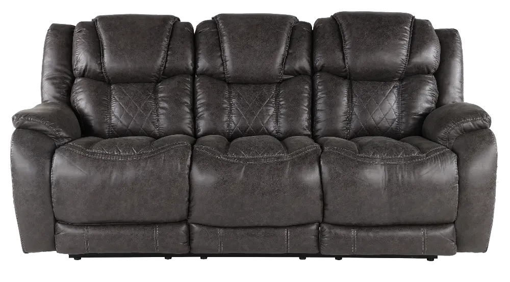 Daytona Steel Gray Power Reclining Sofa-1