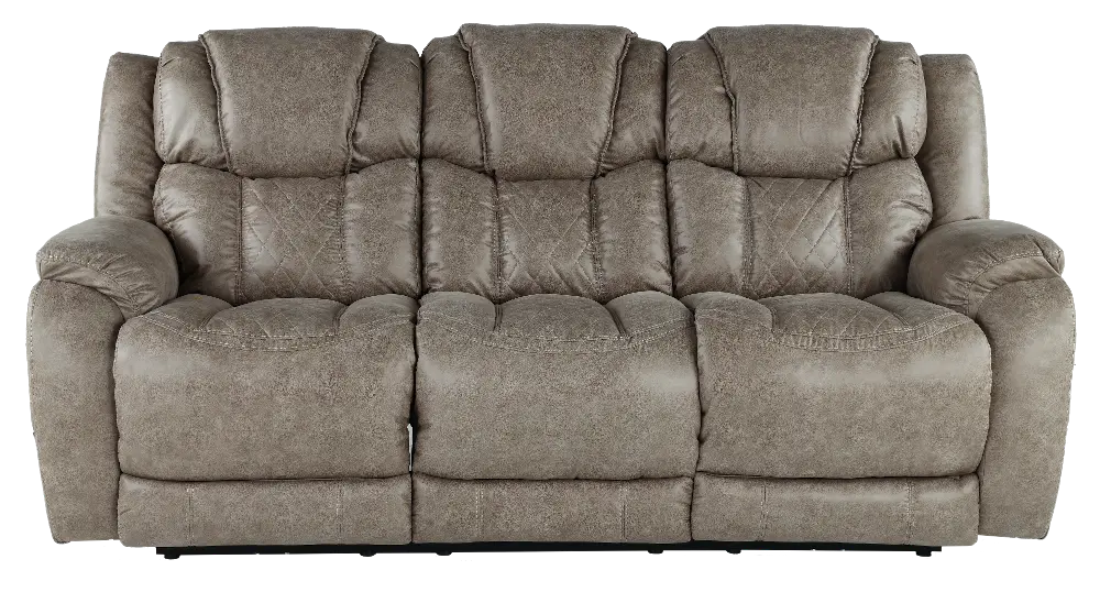 Daytona Mushroom Tan Power Reclining Sofa-1